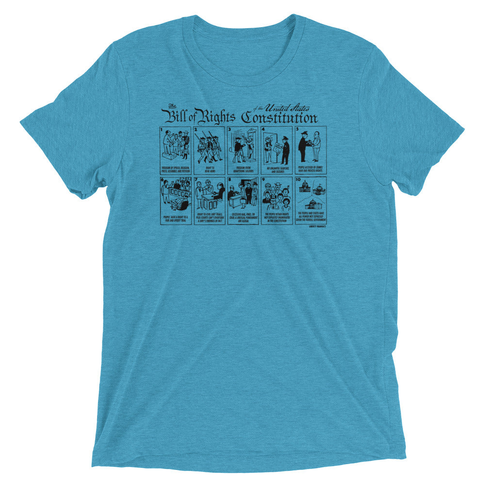 The Illustrated Bill of Rights of the United States Constitution Tri-Blend T-Shirt