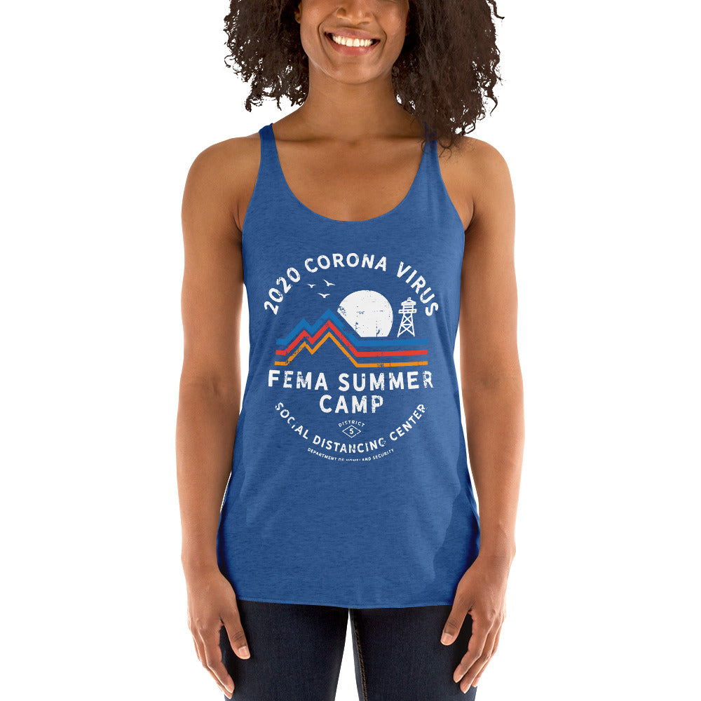 2020 Coronavirus FEMA SUmmer Camp Women&#39;s Racerback Tank