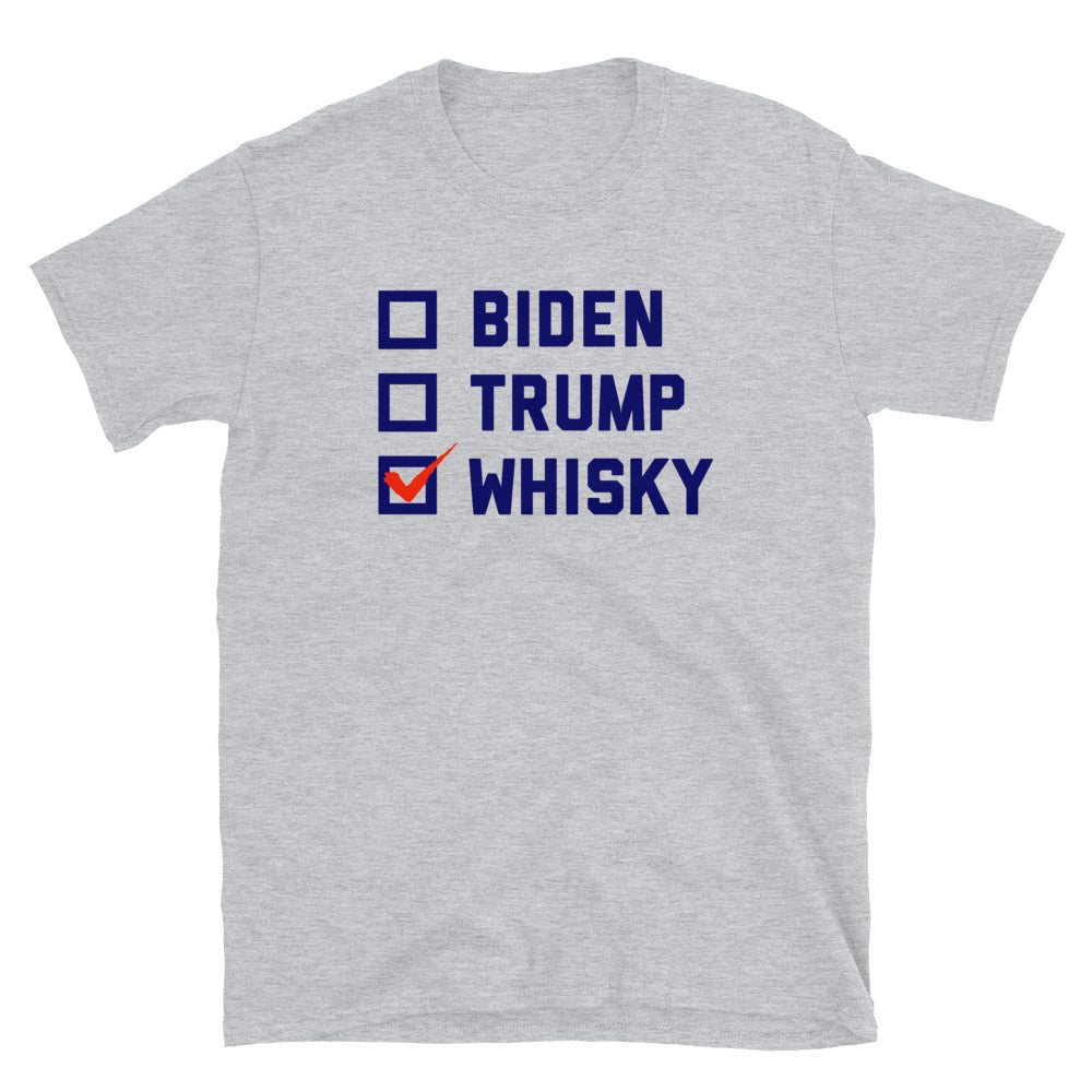 Vote Whisky Biden Trump Shirt