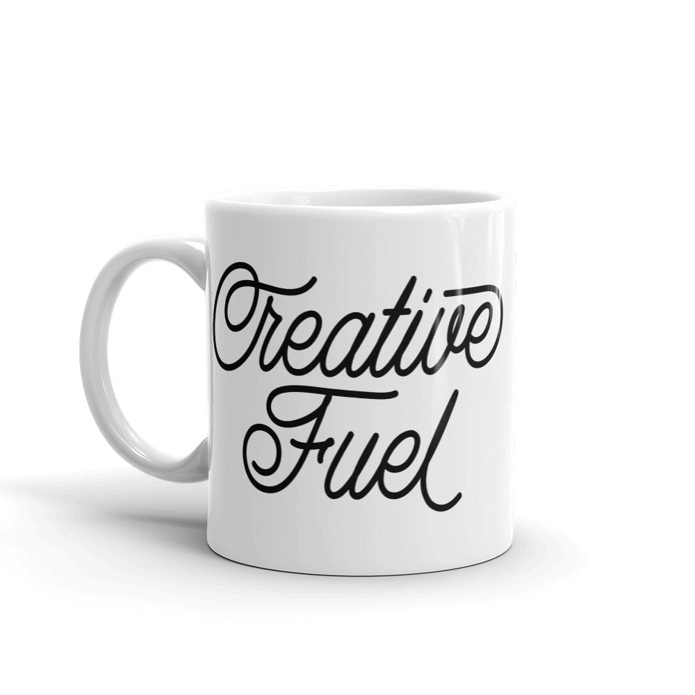 Creative Fuel White Glossy Mug
