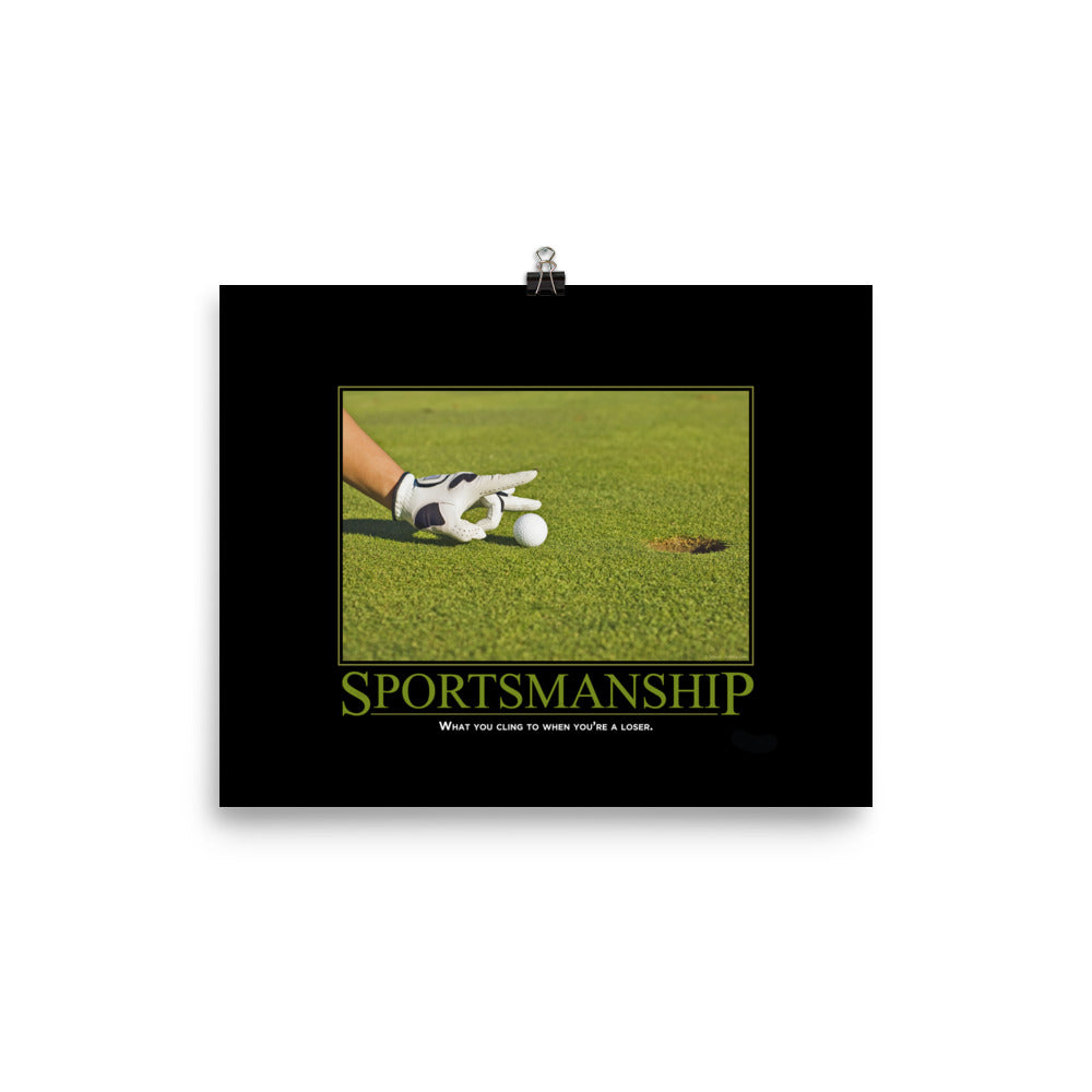 Sportsmanship Demotivational Poster