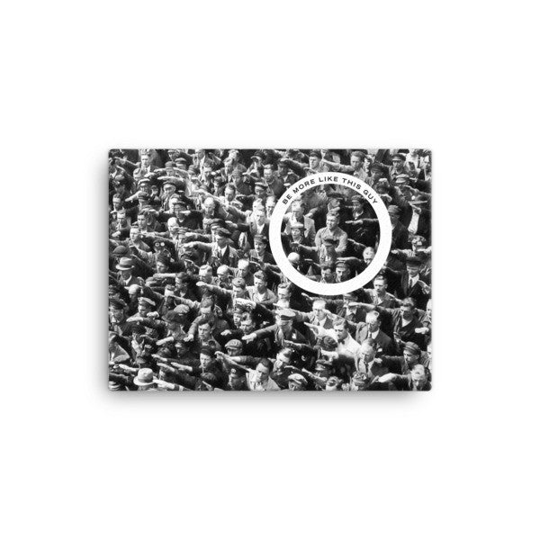 August Landmesser Refusing the Nazi Salute Wrapped Canvas