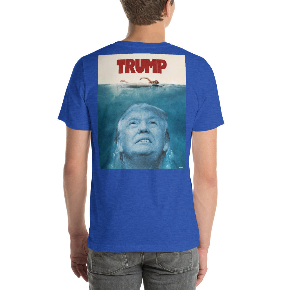 Trump Jaws Graphic T-Shirt Back Printed