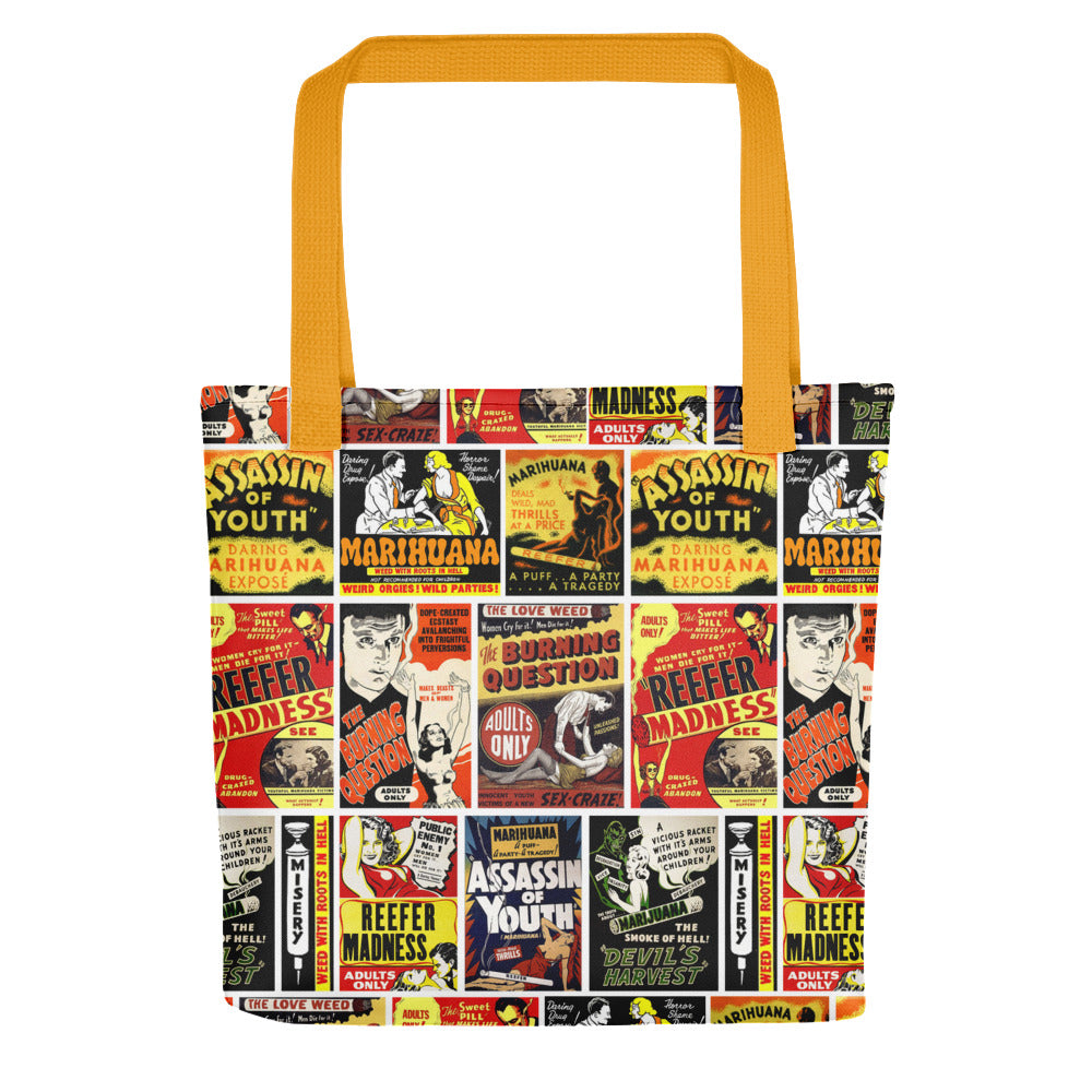 Reefer Madness Vintage Anti Marijuana Propaganda Tote bag