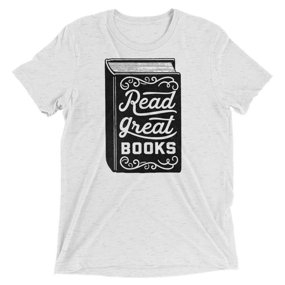 Read Great Books Short Tri-Blend Graphic T-Shirt