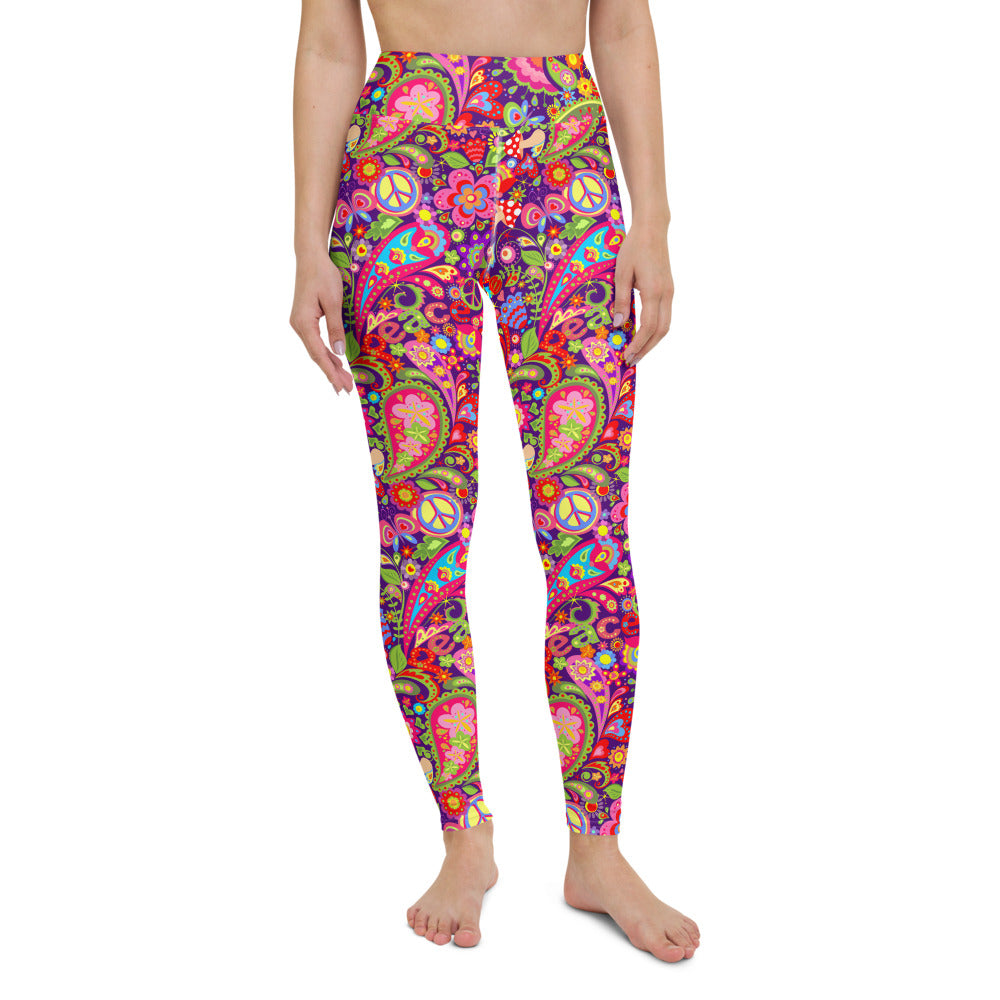 Psychedelic Print Liberty Maniacs Yoga Leggings