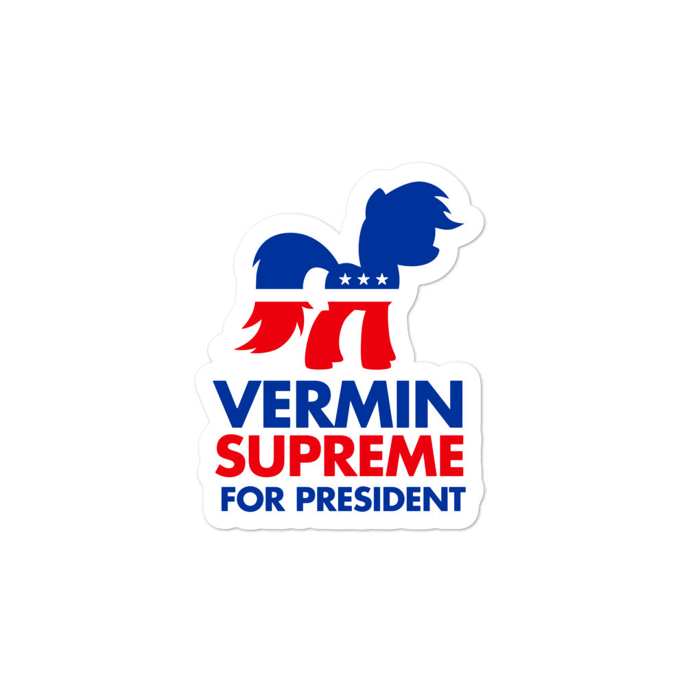 Vermin Supreme For President Sticker
