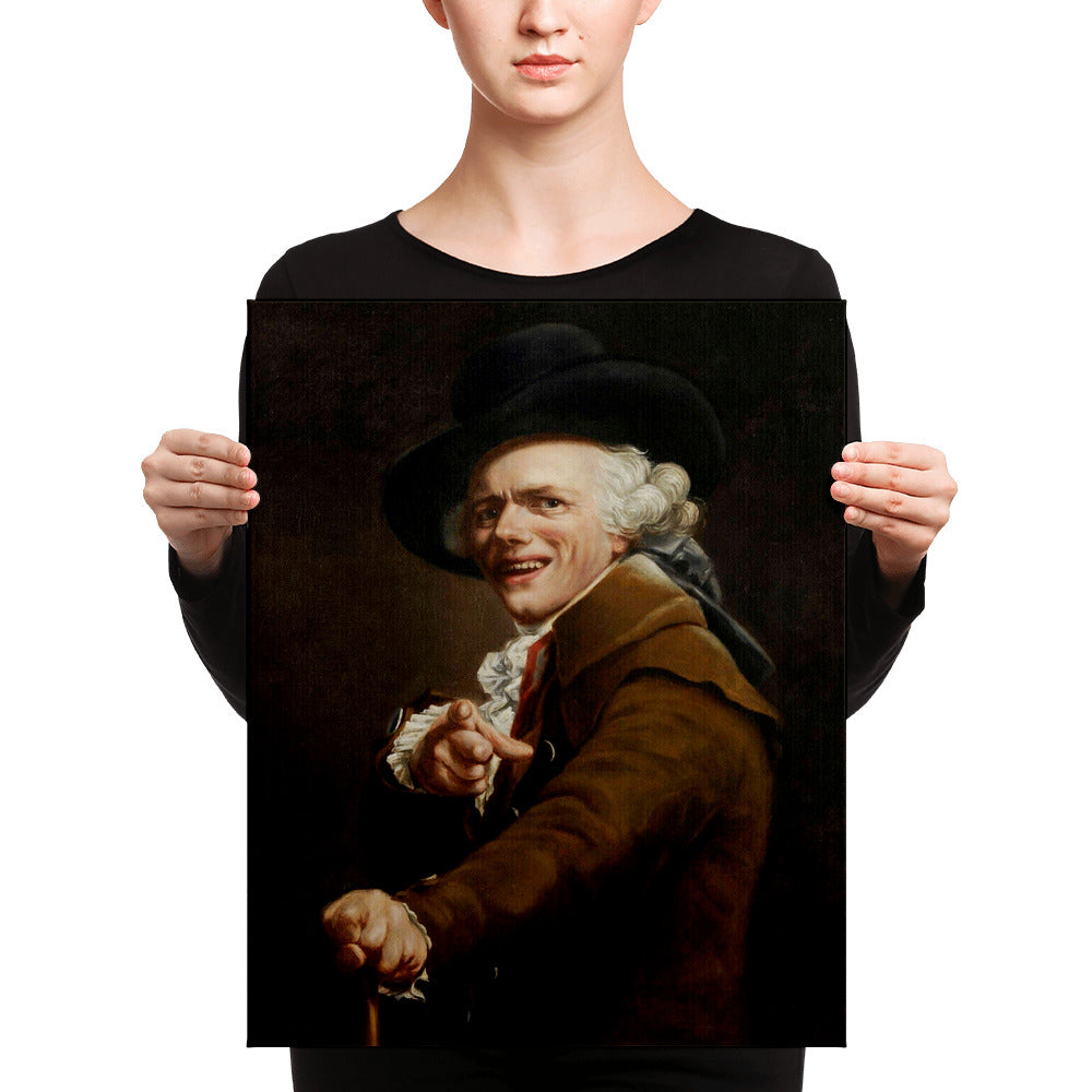 16"x20" Gallery Wrapped canvas of Portrait de l’artiste sous les traits d’un moqueur