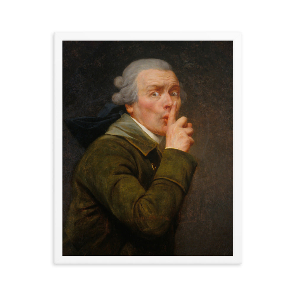 Joseph Ducreux Le Discret Framed Art Print