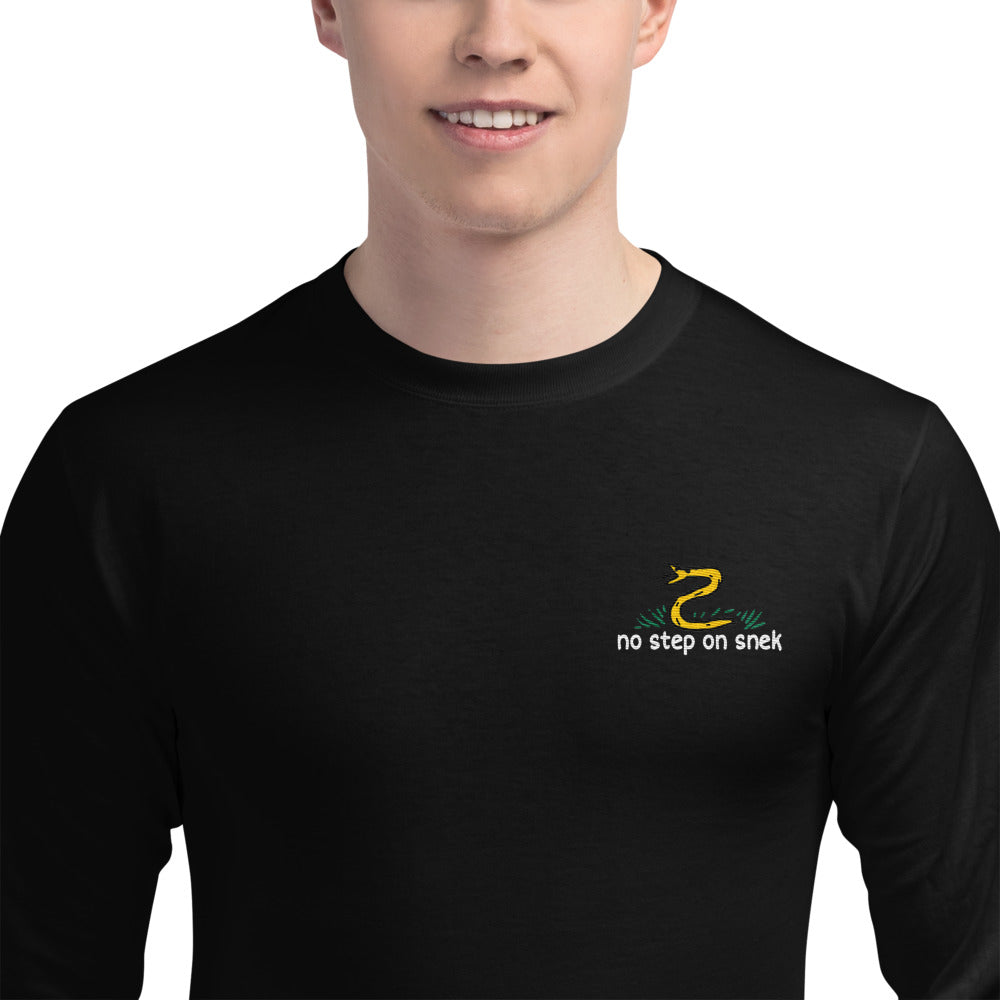 No Step On Snek Men&#39;s Champion Long Sleeve Shirt