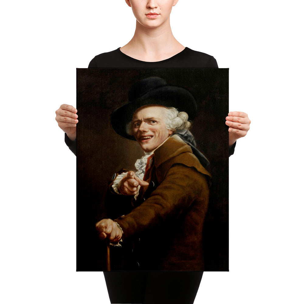 18&quot; x 24&quot; Gallery Wrapped canvas of Portrait de l’artiste sous les traits d’un moqueur