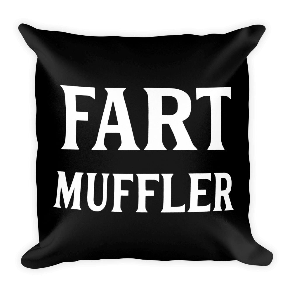Fart Muffler Square Throw Pillow