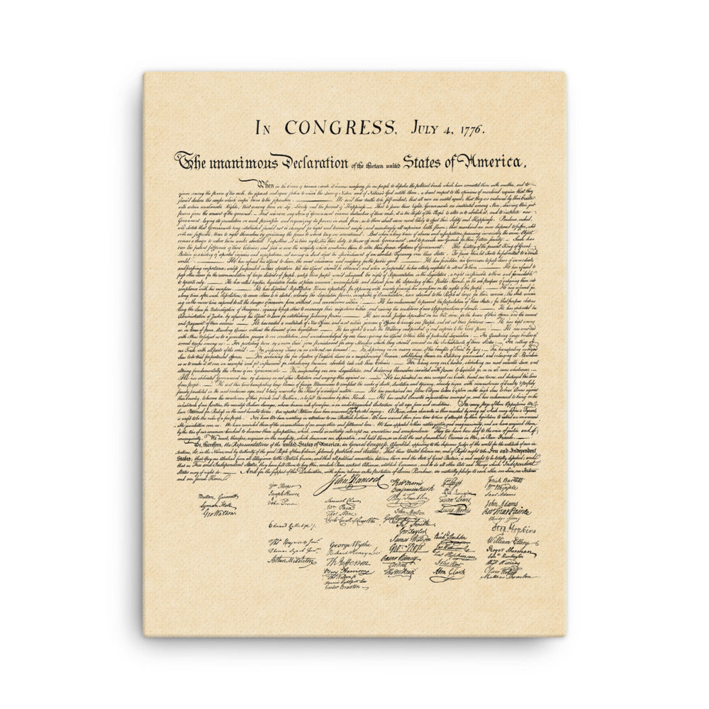 Declaration of Independence Canvas Wall Art