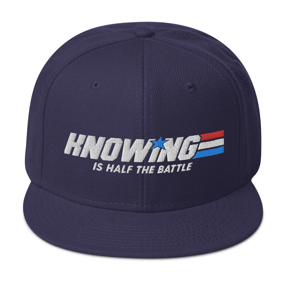 Knowing is Half the Battle Snapback Baseball Cap