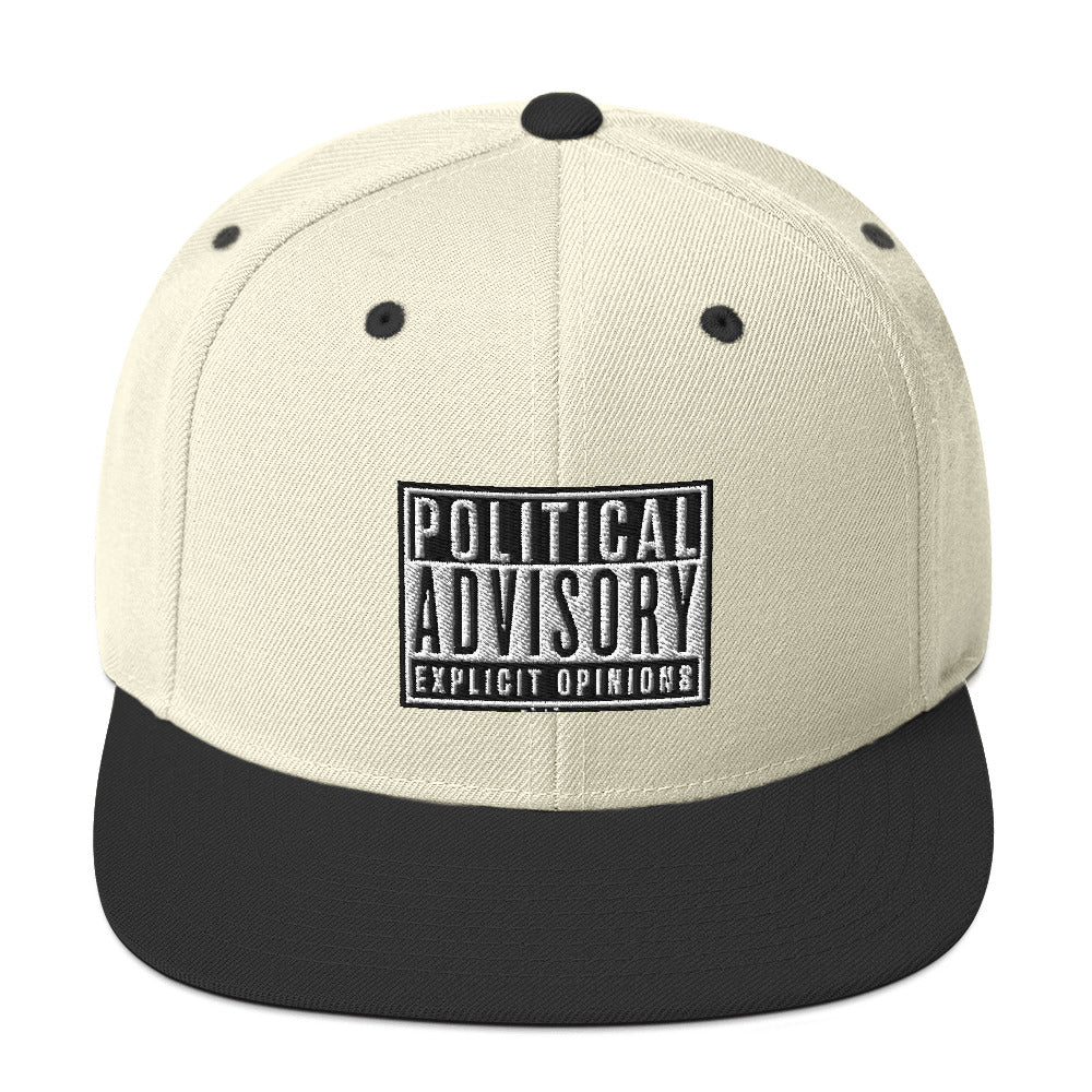 Political Advisory Snapback Hat