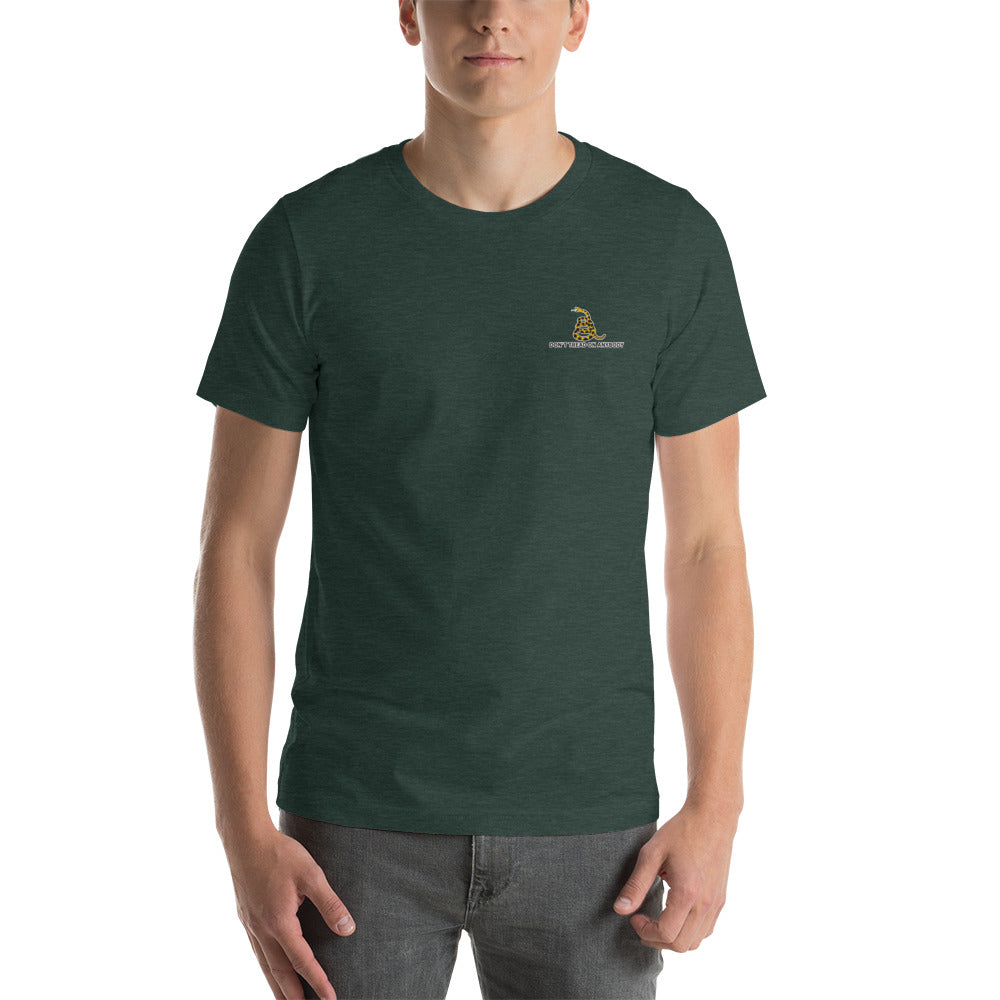 Don&#39;t Tread On Anybody Embroidered Gadsden T-Shirt