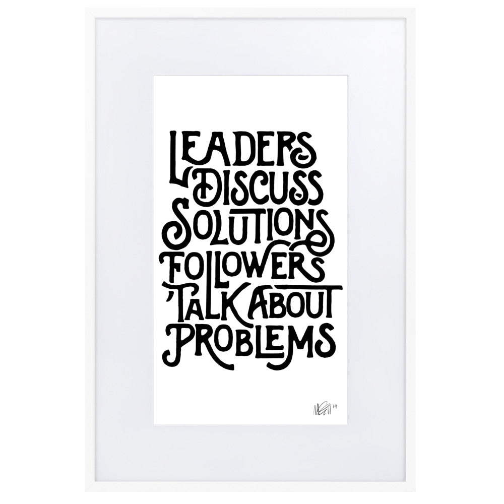 Leaders Framed Print