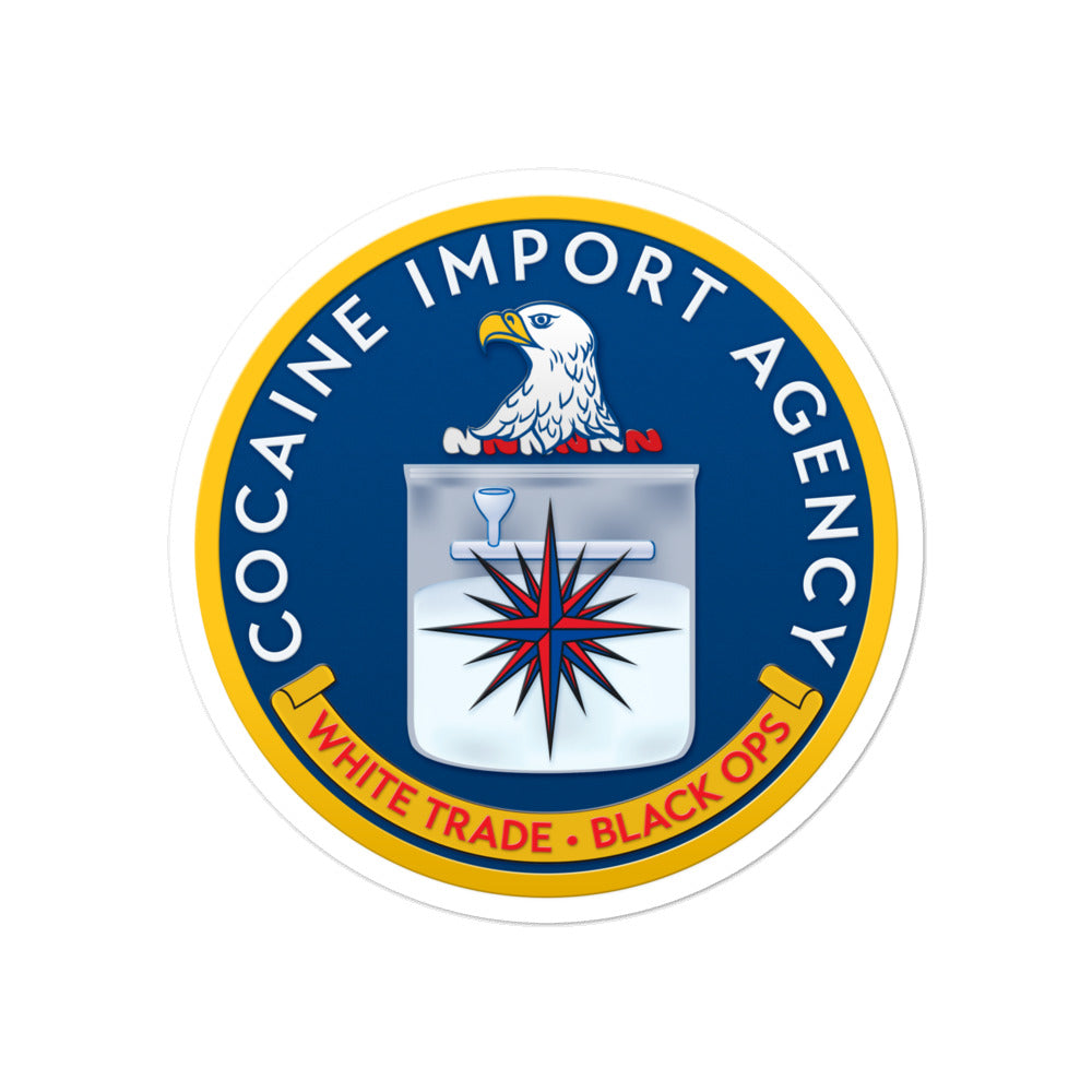 CIA Cocaine Import Agency Sticker