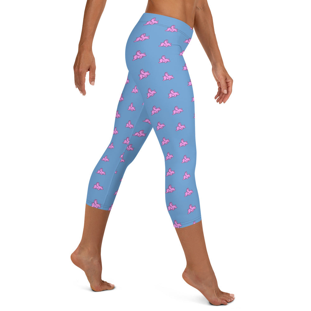 When Pigs Fly Capri Leggings