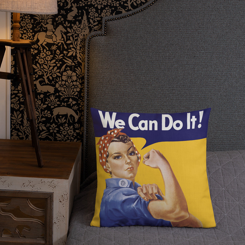 Rosie the Riveter Throw Pillow