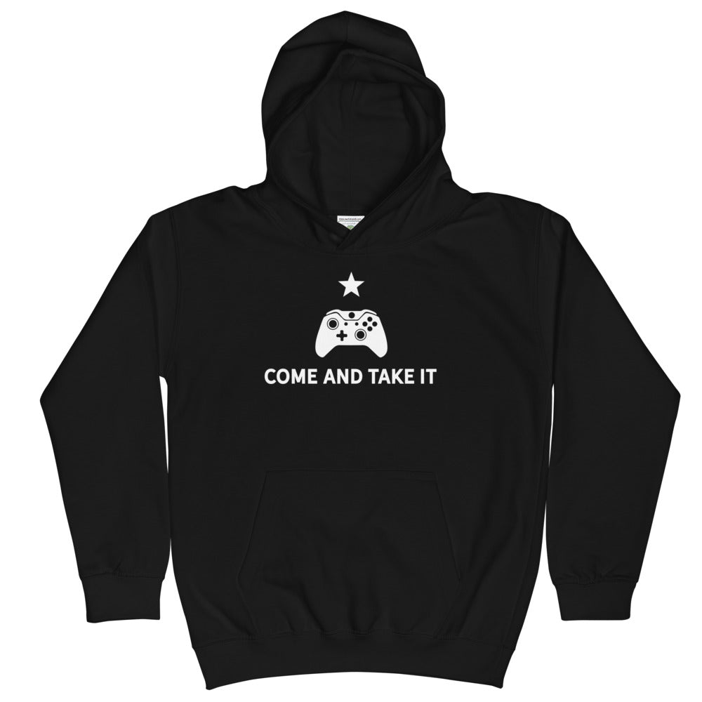 Come and Take it Video Game Controller Kids Hoodie