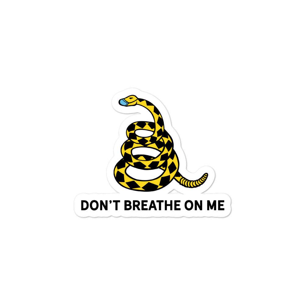 Don't Breathe On Me Gadsden Snake Stickers