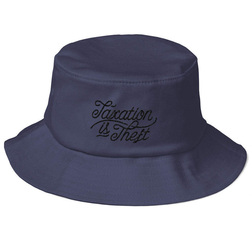 Taxation Is Theft Old School Bucket Hat