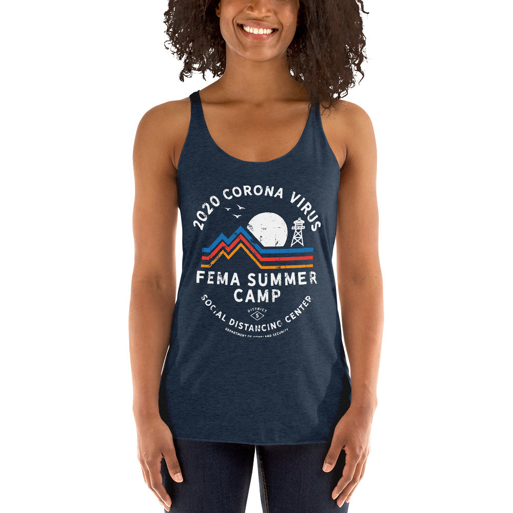 2020 Coronavirus FEMA SUmmer Camp Women&#39;s Racerback Tank