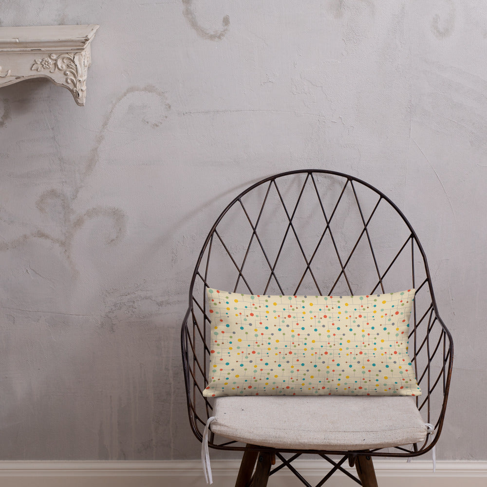 Pinpoint Mid Century Modern Throw Pillow