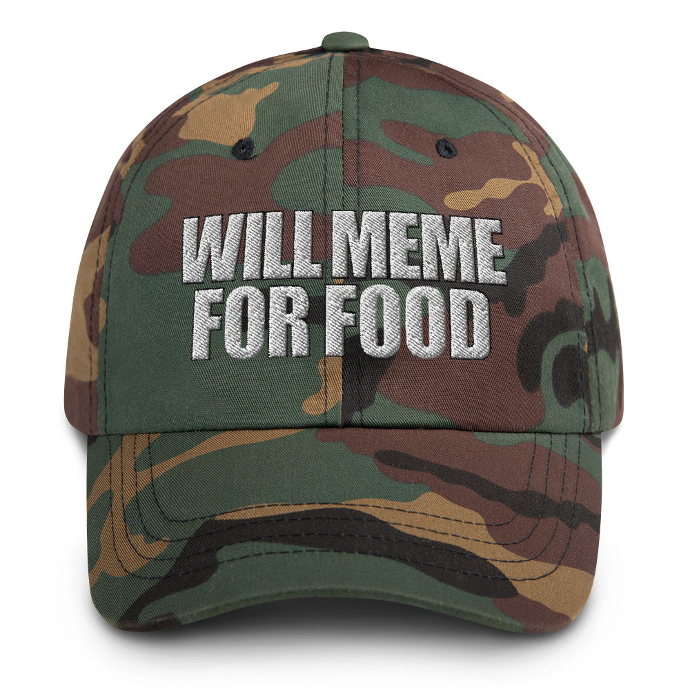 Will Meme For Food Dad hat