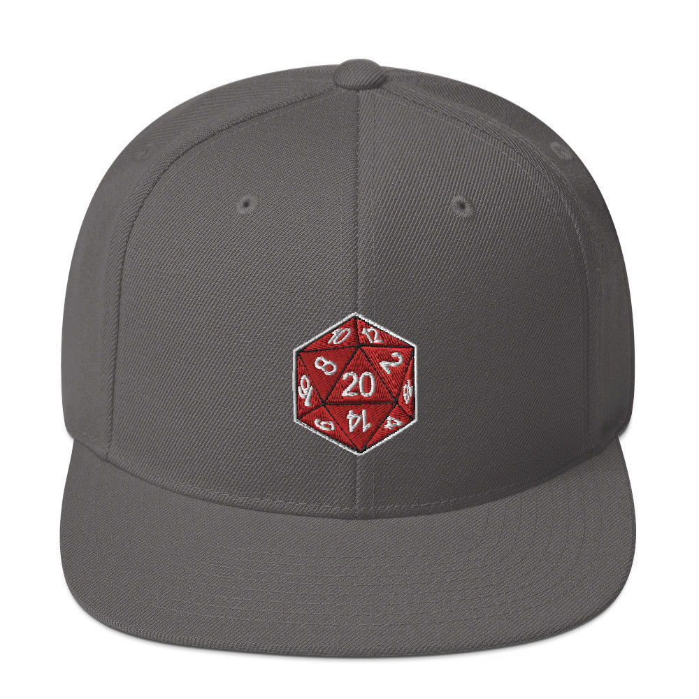 20 Sided Die Snapback Hat