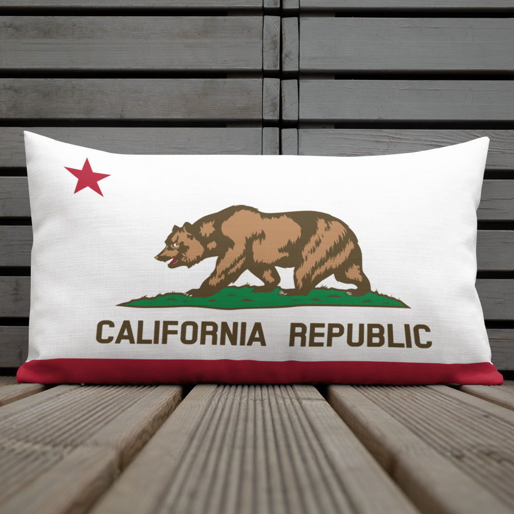 California Republic Throw Pillow