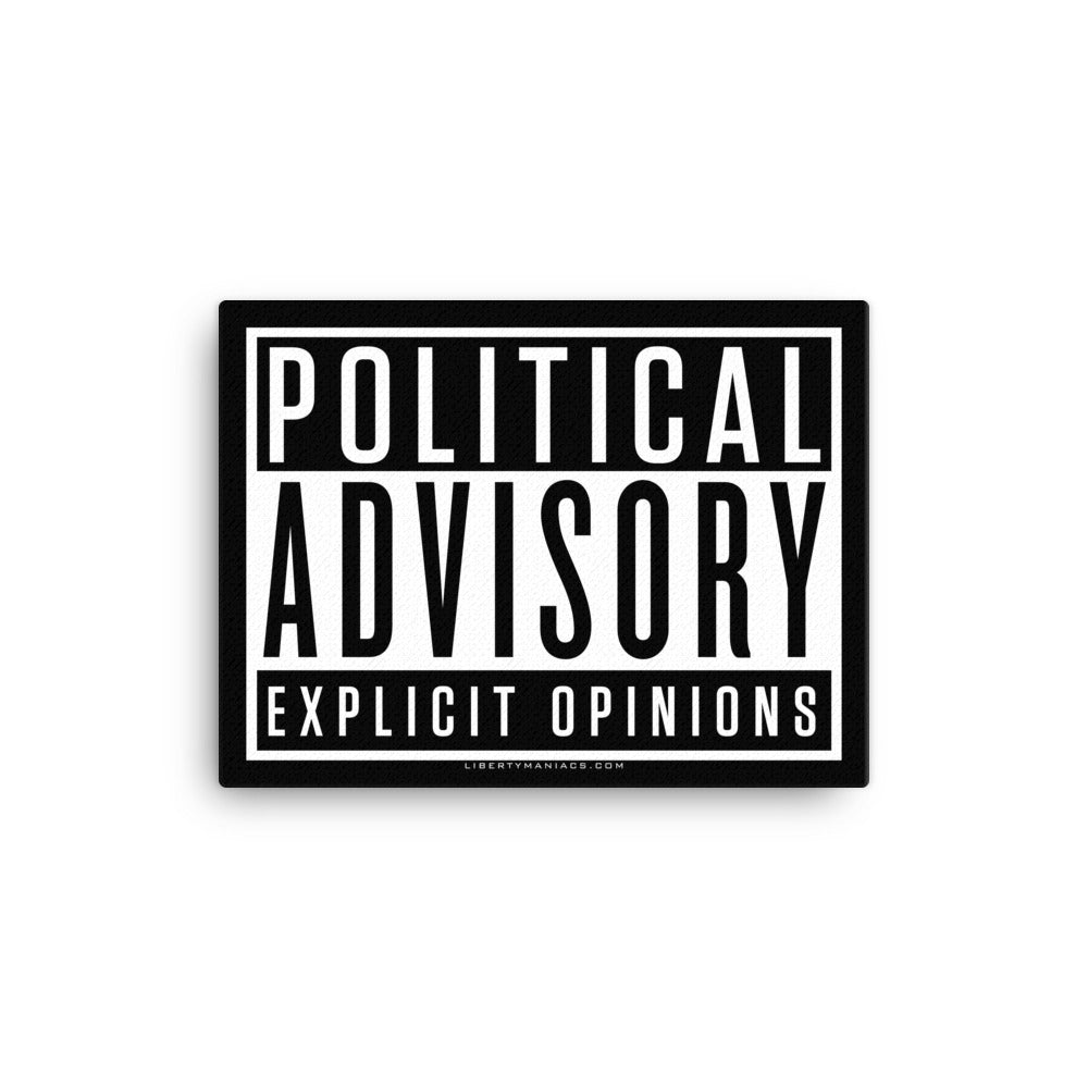 Political Advisory Wall Canvas