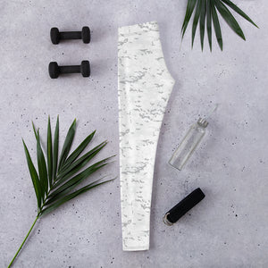 White Camouflage Full Length Hand Stitched Leggings