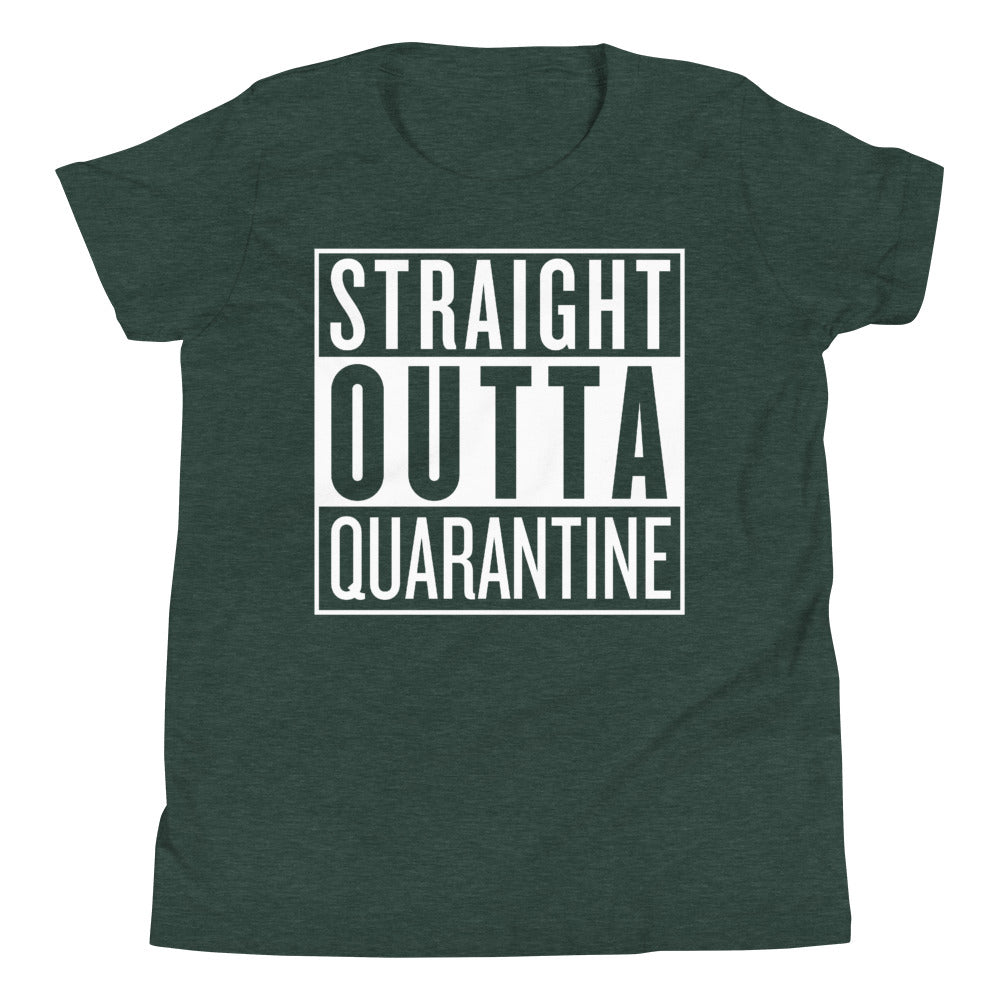 Straight Outta Quarantine Youth Short Sleeve T-Shirt