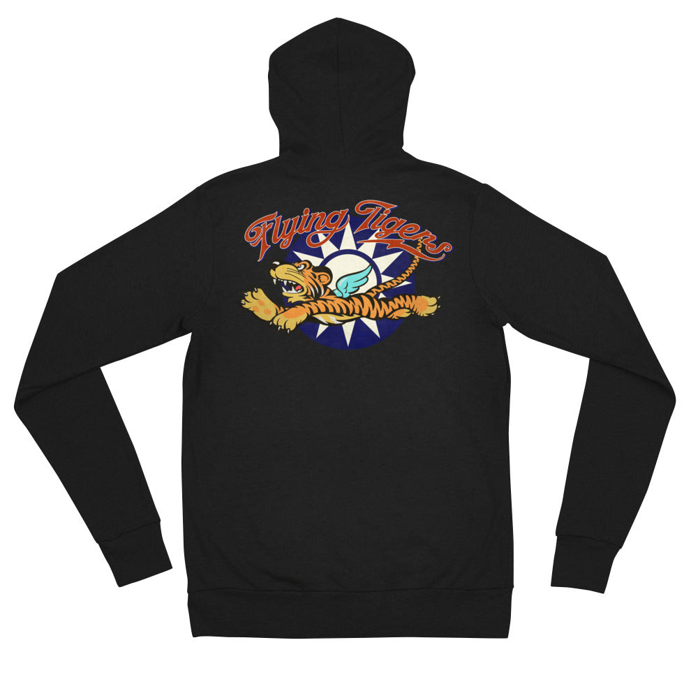 Flying Tigers Unisex zip hoodie