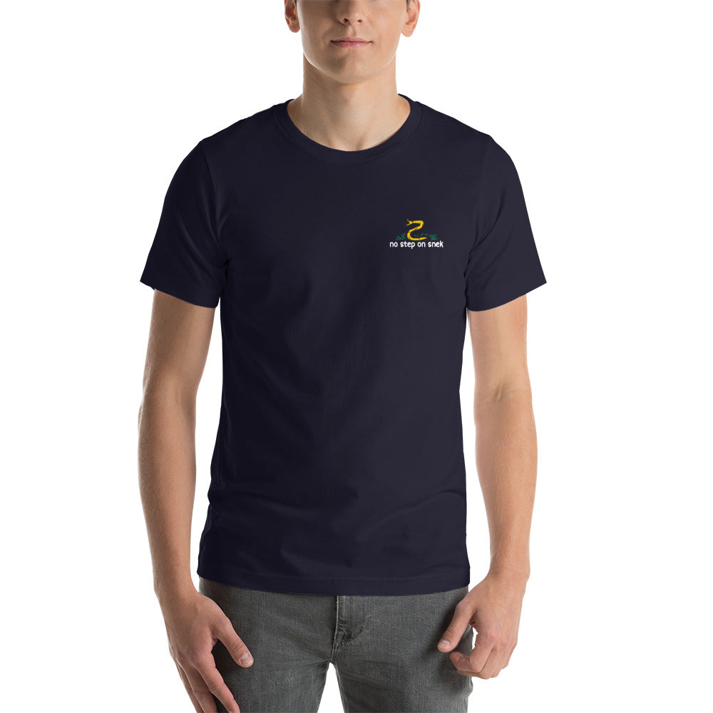 No Step On Snek Embroidered Crew Neck T-Shirt