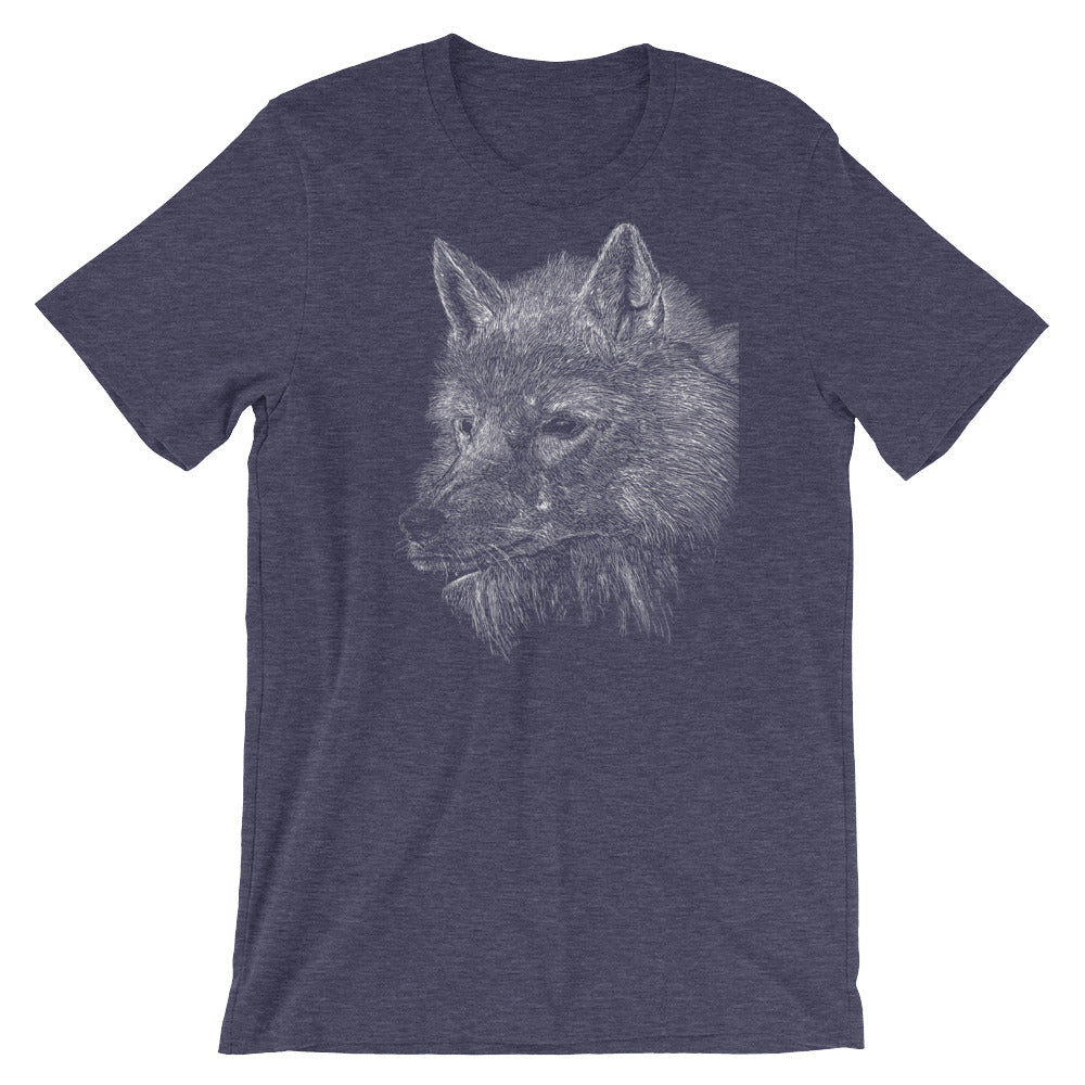 Wolf Etching Unisex T-Shirt
