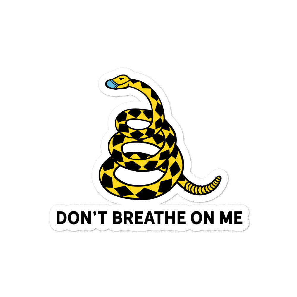 Don't Breathe On Me Gadsden Snake Stickers