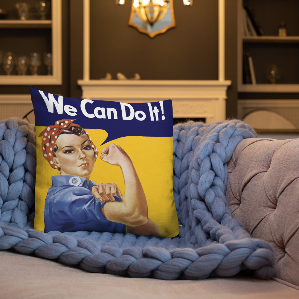 Rosie the Riveter Throw Pillow