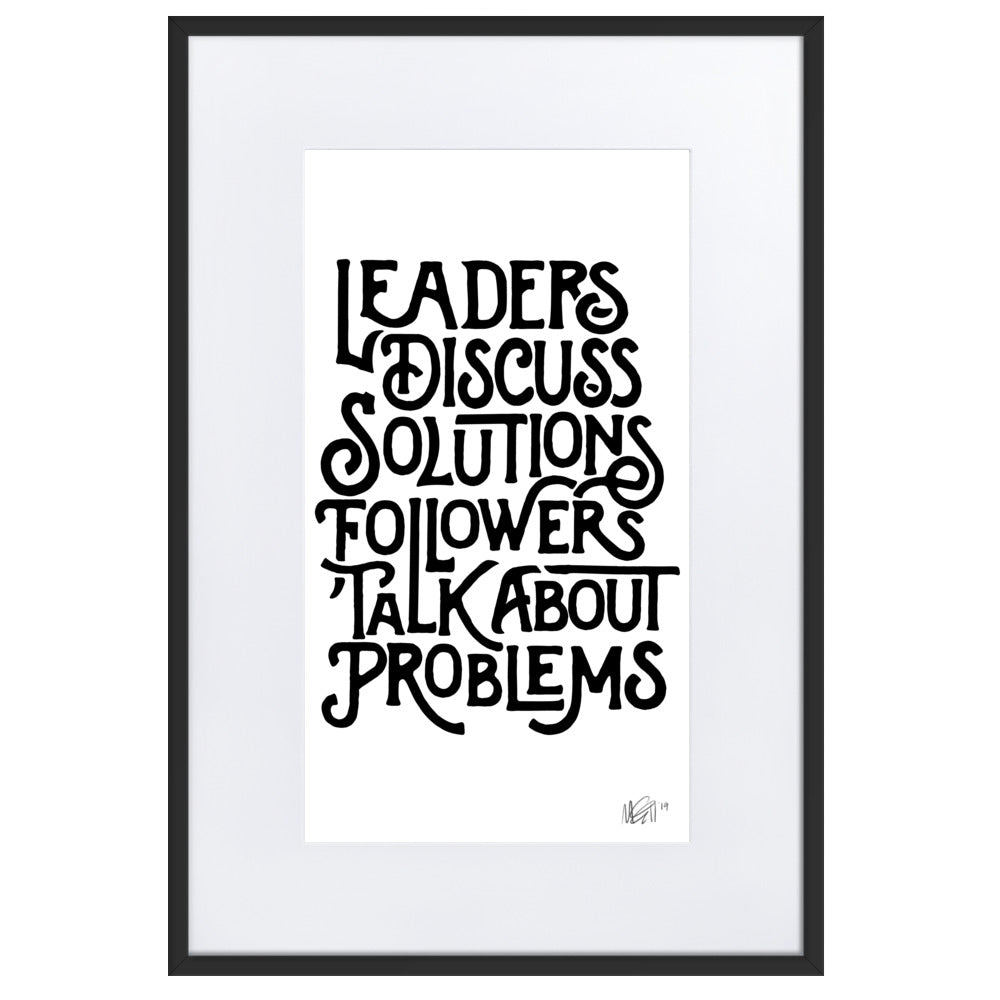 Leaders Framed Print