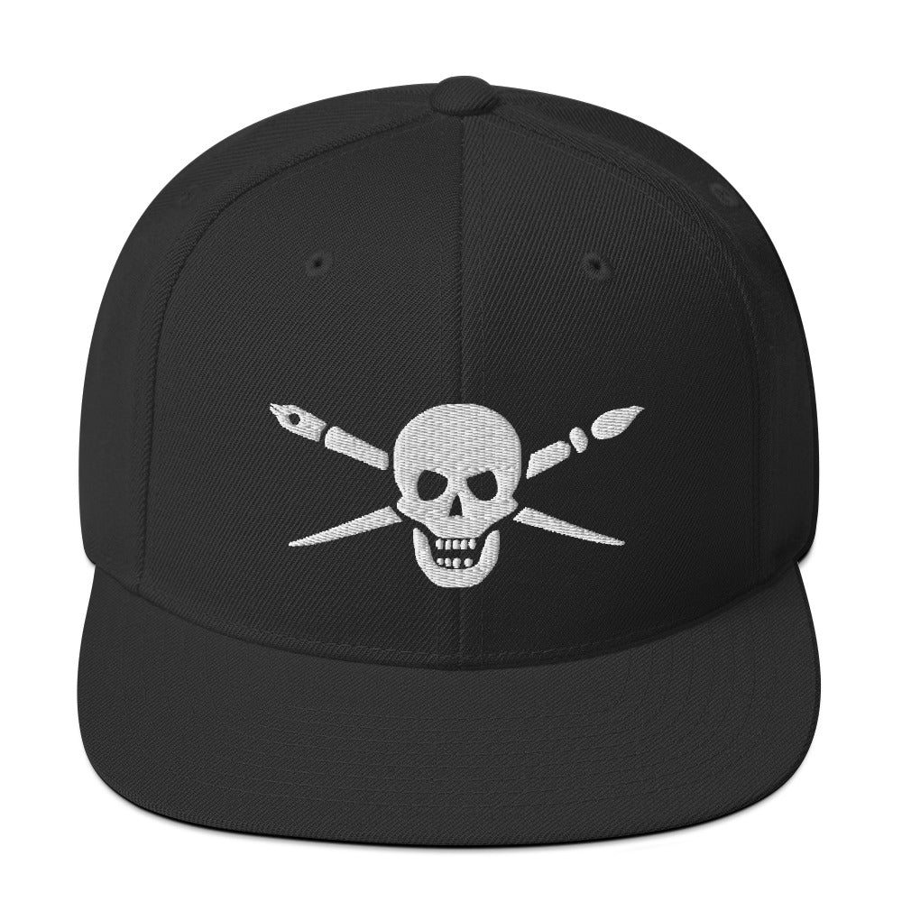 Brush and Bones Snapback Hat