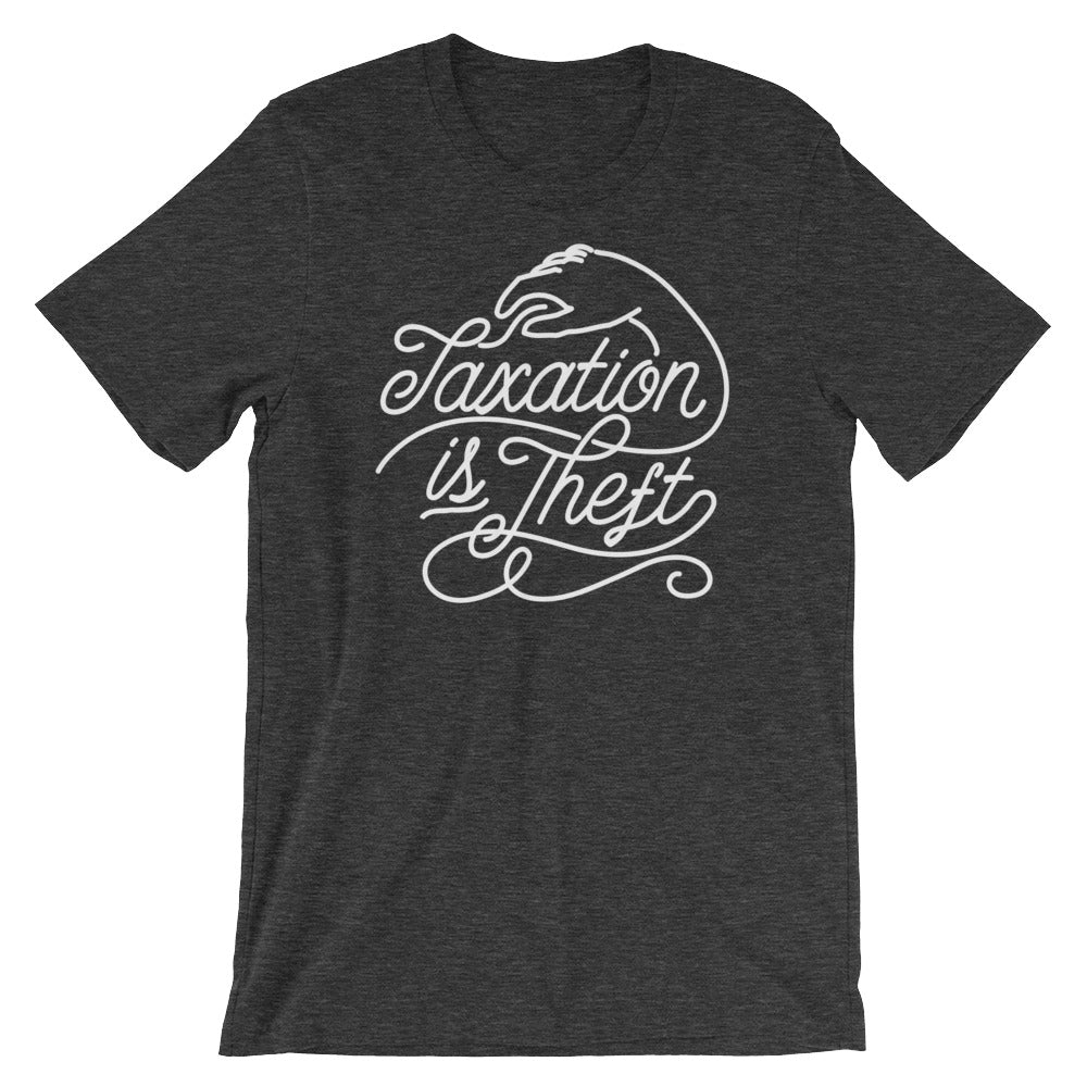 Taxation Is Theft Script T-Shirt