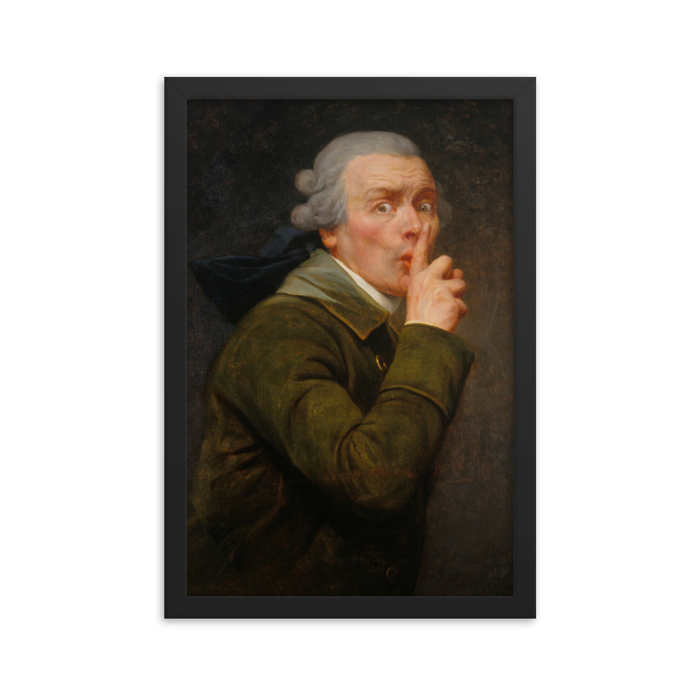 Joseph Ducreux Le Discret Framed Art Print
