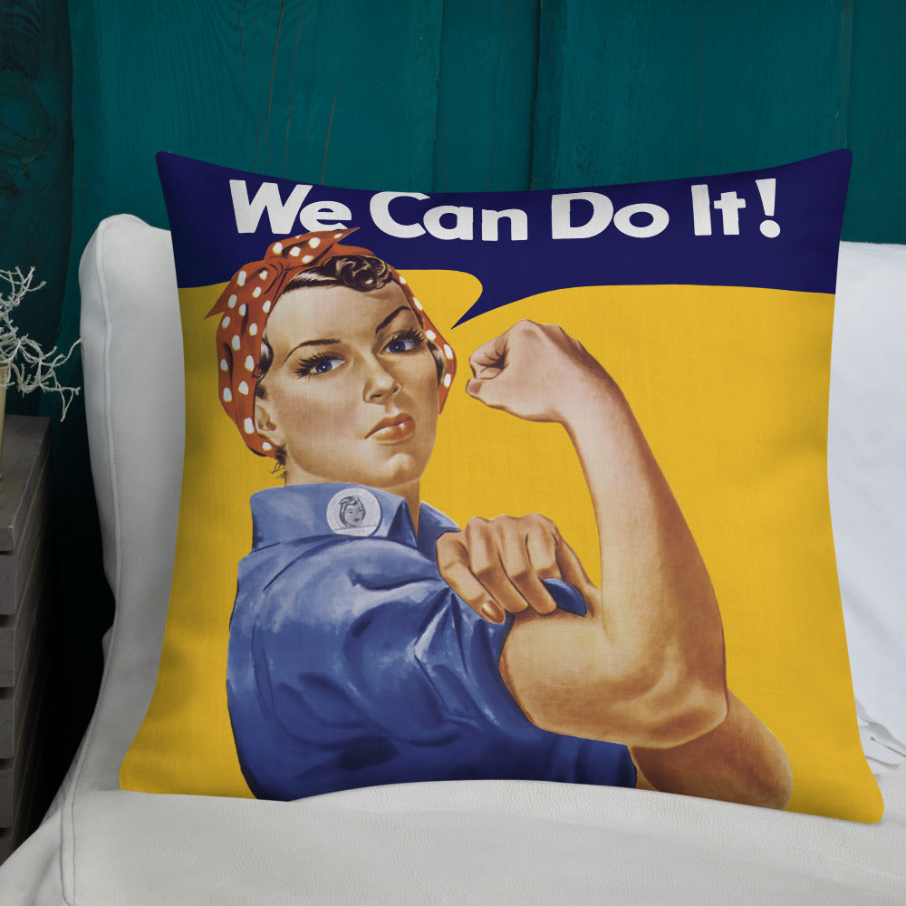 Rosie the Riveter Throw Pillow