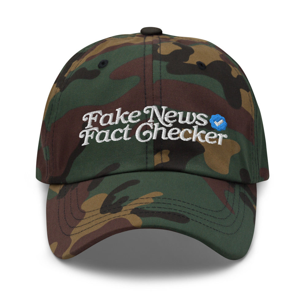 Fake News Fact Ckecker Dad hat