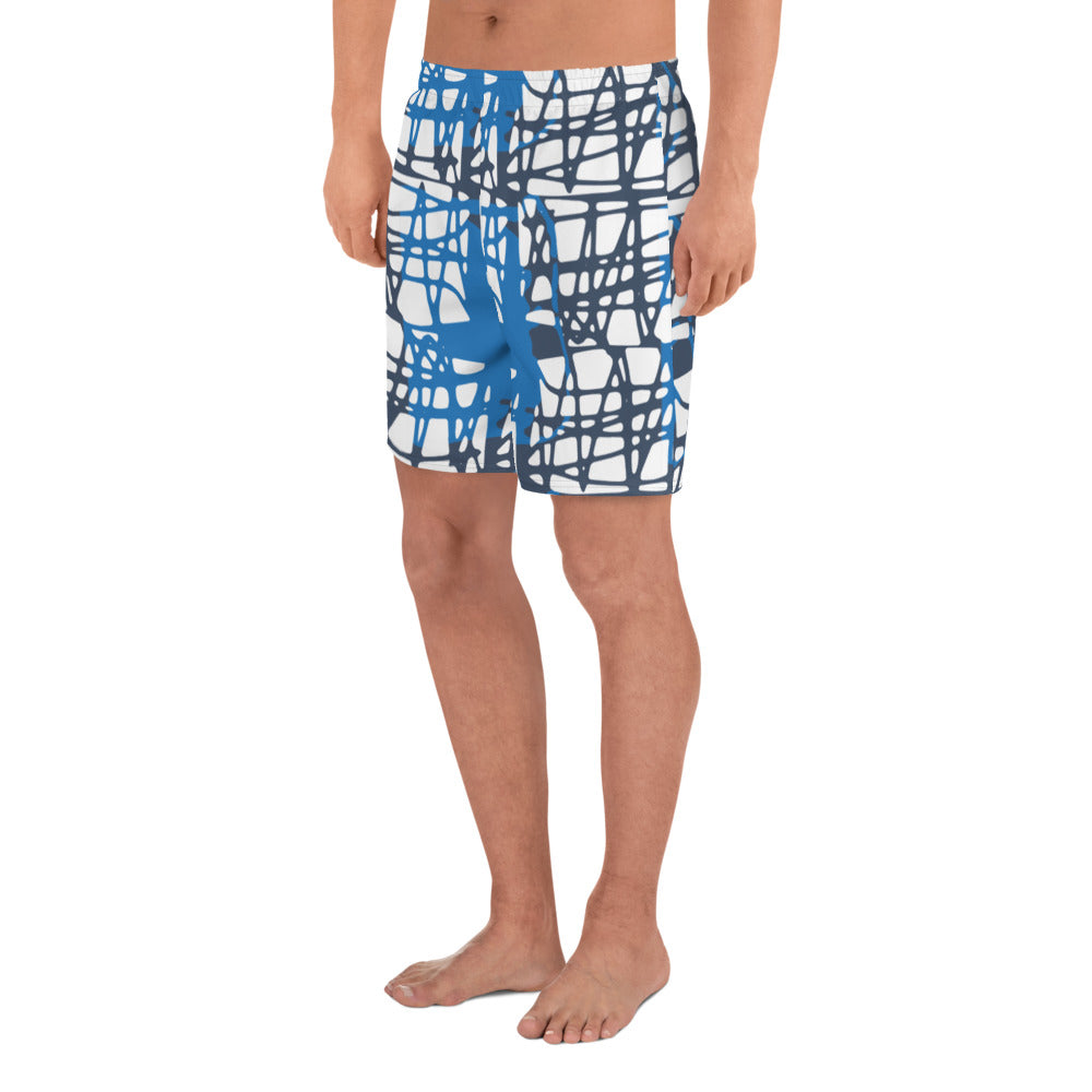 Radical Blue Men&#39;s Athletic  Shorts