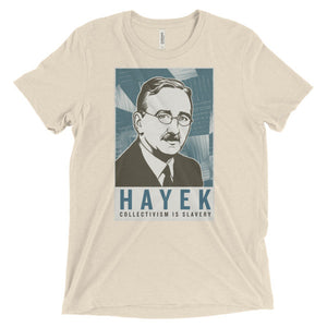 F A Hayek Triblend Graphic T-Shirt