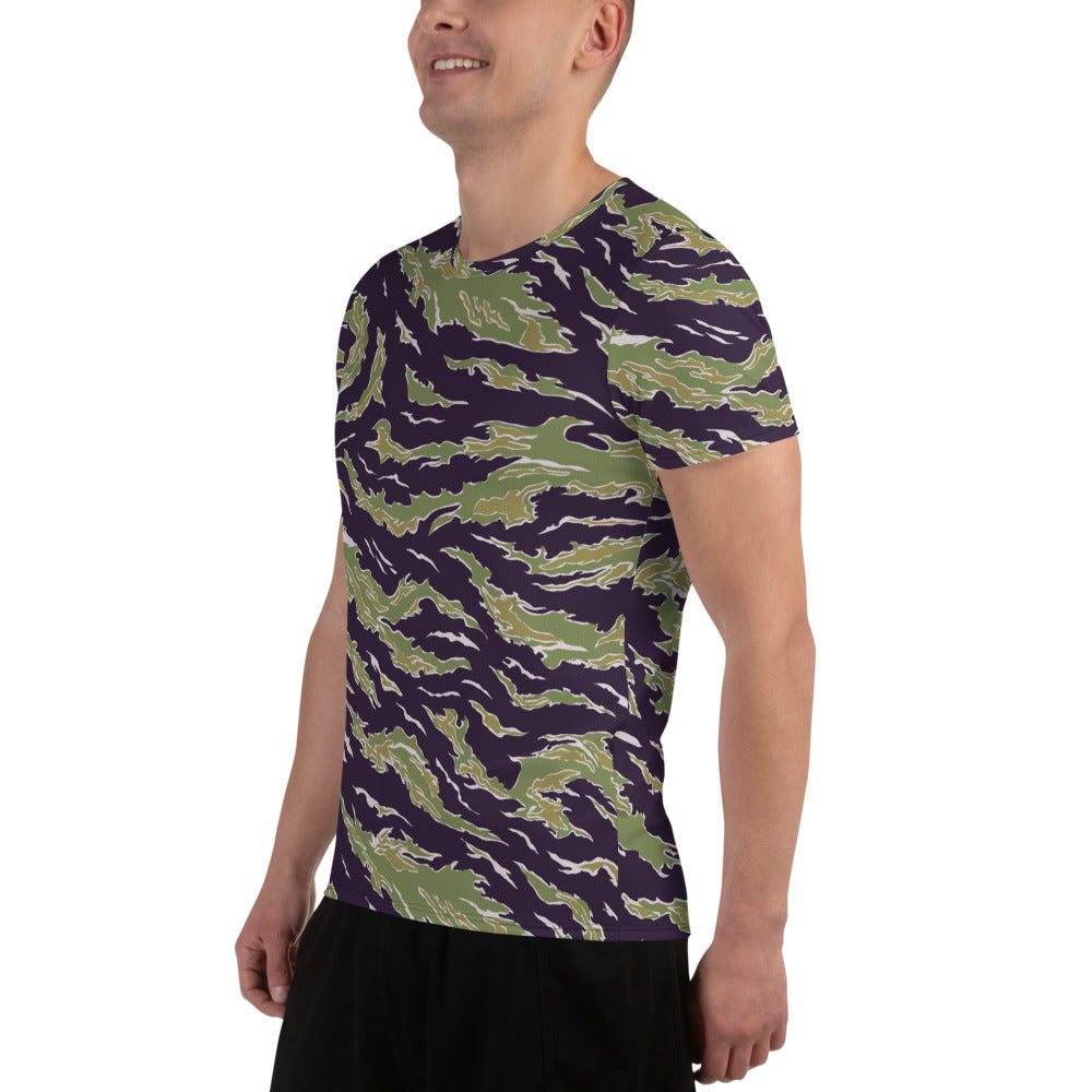 Tigerstripe Deep Jungle Camouflage  Men's Athletic T-shirt