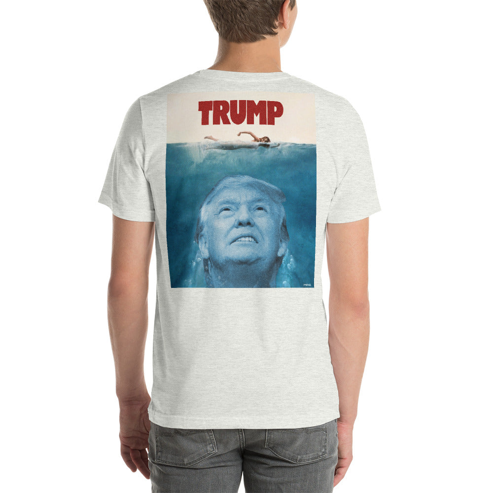 Trump Jaws Graphic T-Shirt Back Printed